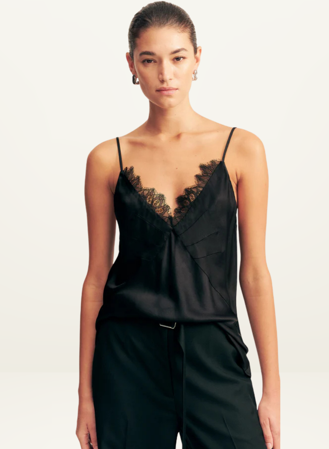 Shona Joy Maisie Lace Cami in BLACK
