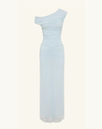 Shona Joy Mira Off Shoulder Maxi Dress in Sky