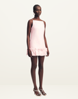 Shona Joy Otis Bubble Hem Mini Dress in Fairy Floss Pink