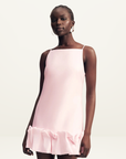 Shona Joy Otis Bubble Hem Mini Dress in Fairy Floss Pink