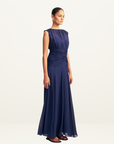 Shona Joy Romy Hugh Neck Maxi Dress in MIDNIGHT