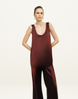 Shona Joy Savannah Scoop Neck Top in Coffee