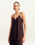 Shona Joy Simona Lace Cami in Espresso