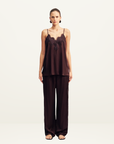 Shona Joy Simona Lace Cami in Espresso
