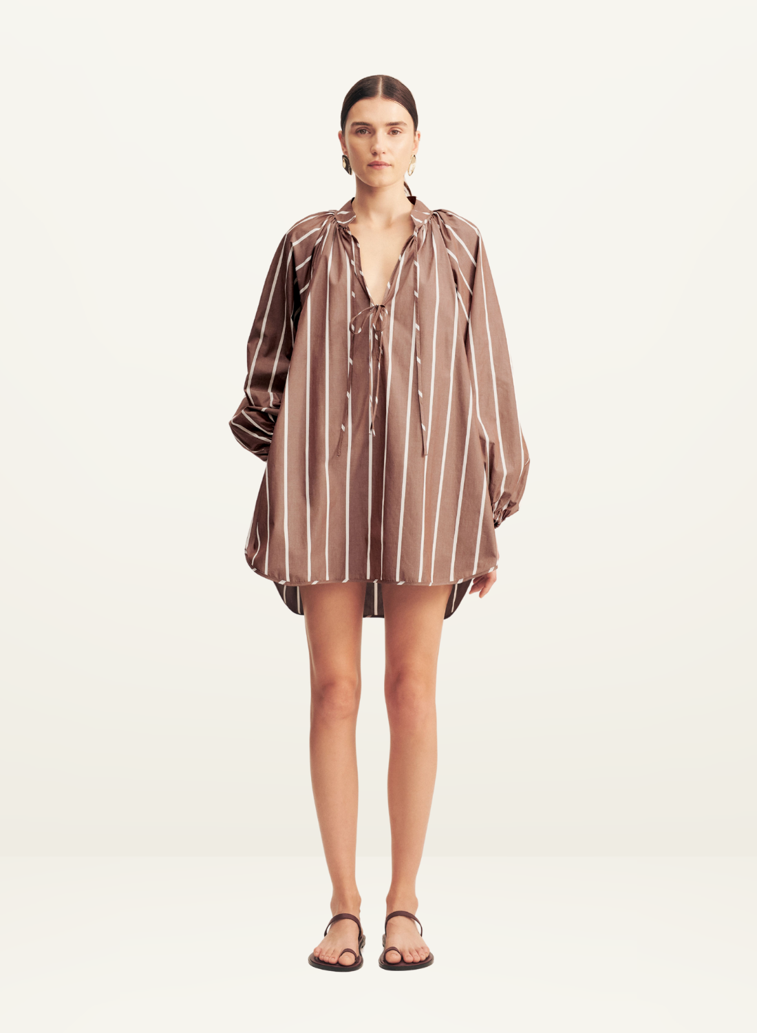 Shona Joy Spencer Blouson Mini Dress in Cafe Au Lait – Frolic Girls