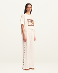 Shona Joy vespertine oversized boyfriend T-shirt in IVORY