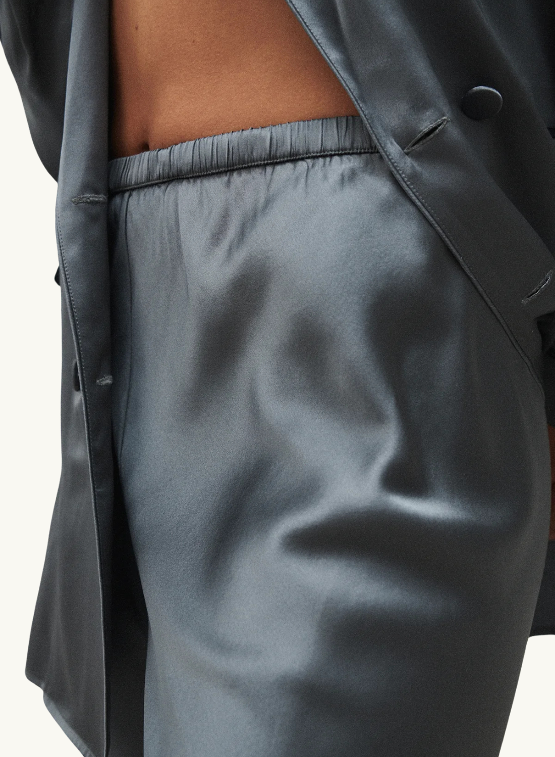 Silk Laundry Relaxed Blazer in SLATE
