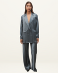Silk Laundry Relaxed Blazer in SLATE