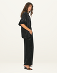 Something Very Special Panel Geo Resort Shirt in Black
