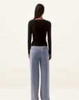 Sovere Myriad Cowl Long Sleeve Top in Black