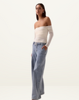 Sovere Myriad Off Shoulder Top in Coconut