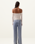 Sovere Myriad Off Shoulder Top in Coconut