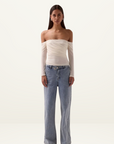 Sovere Myriad Off Shoulder Top in Coconut