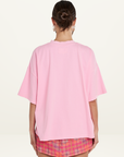 Summi Summi Band Tee in PINK // LAST ONE - SIZE XS
