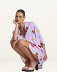 Summi Summi Big Shirt in Lilac Troppo