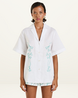 Summi Summi Collared SS Shirt in I Heart U // LAST ONES M L