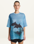Summi Summi Double Dolphin Tee in Blue