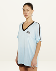 Summi Summi Icel V Neck Mesh Tee // LAST ONE SIZE L