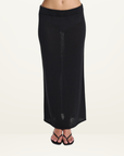 Summi Summi Knit Maxi Skirt in Black