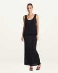 Summi Summi Knit Maxi Skirt in Black