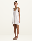 Summi Summi Knit Mini Dress in White