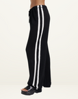Summi Summi Knit Pants in BLACK & CREAM