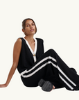 Summi Summi Knit Pants in BLACK & CREAM