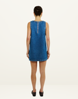 Summi Summi Lacey V Neck Dress in Bleu Denim // LAST ONE SIZE S