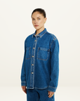 Summi Summi Shacket in Bleu Denim