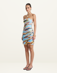 Summi Summi Strapless Mesh Mini Dress in Zanzibar // LAST ONE SIZE XS & S