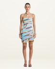Summi Summi Strapless Mesh Mini Dress in Zanzibar // LAST ONE SIZE XS & S