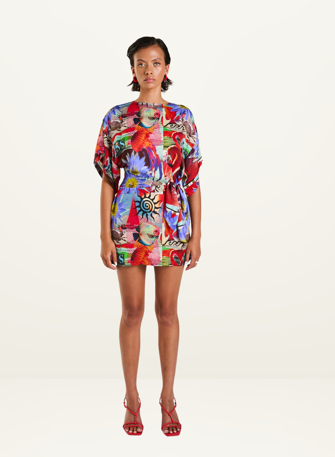 Summi Summi Tie Front Dress in Dazed