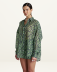 Summi Summi Viper Sheer Shirt in Viper
