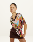 Summi Summi Wonderland V Neck Mesh Tee