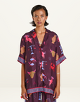 Summi Summi Zodiac Button Up SS Shirt in ZODIAC PRINT