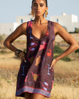 Summi Summi Zodiac V Neck Shift Dress in ZODIAC PRINT