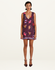 Summi Summi Zodiac V Neck Shift Dress in ZODIAC PRINT