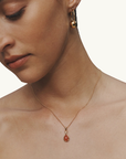 Temple Of The Sun Alba Medium Hoops in Gold