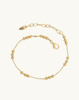 Temple Of The Sun Alba Station Chain Bracelet in GOLD