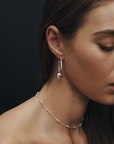 Temple Of The Sun Alba Station Chain Necklace in SILVER