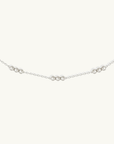 Temple Of The Sun Alba Station Chain Necklace in SILVER