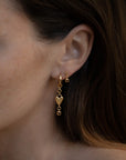 Temple Of The Sun Eros Drop Studs in GOLD