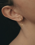 Temple Of The Sun Lover Earrings in GOLD