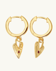 Temple Of The Sun Lover Earrings in GOLD