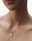Temple Of The Sun Mavi Eye Necklace in GOLD
