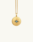 Temple Of The Sun Mavi Eye Necklace in GOLD