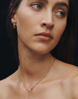 Temple Of The Sun Priam Split Hoops in GOLD