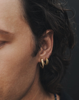 Temple Of The Sun Priam Split Hoops in GOLD