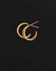 Temple Of The Sun Priam Split Hoops in GOLD