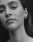 Temple Of The Sun Priam Split Hoops in SILVER